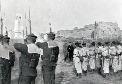 Historical image of memorial from unknown period